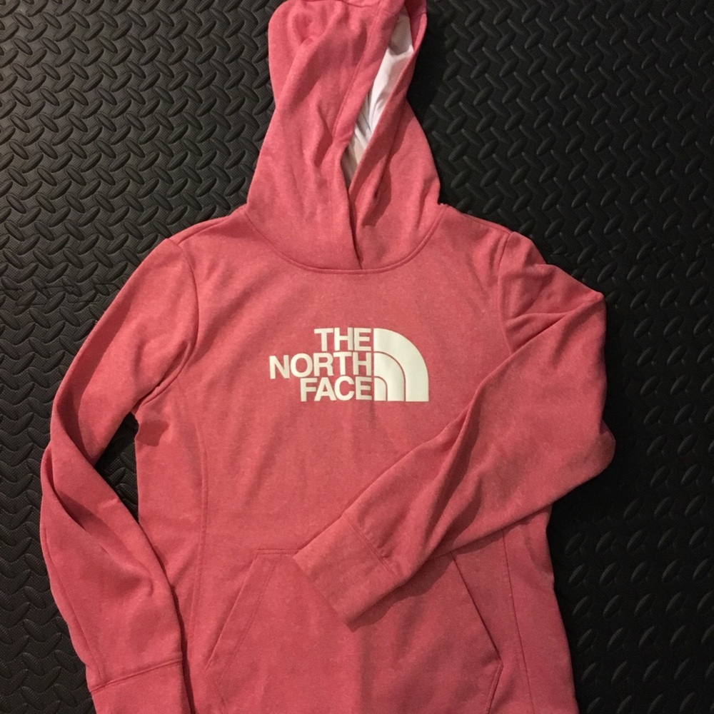 Women’s size large North Face hooded sweatshirt